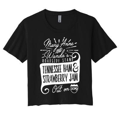 90S Country Mary Anne And Wanda Road Side Stand Earl Women's Crop Top Tee