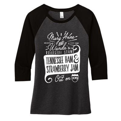 90S Country Mary Anne And Wanda Road Side Stand Earl Women's Tri-Blend 3/4-Sleeve Raglan Shirt