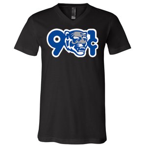 901 Cent Tigers Memphis Basketball V-Neck T-Shirt