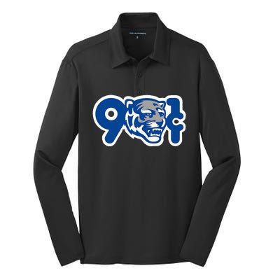 901 Cent Tigers Memphis Basketball Silk Touch Performance Long Sleeve Polo