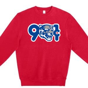 901 Cent Tigers Memphis Basketball Premium Crewneck Sweatshirt