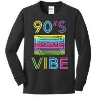 90S Cassette Vibe Retro Vintage Kids Long Sleeve Shirt