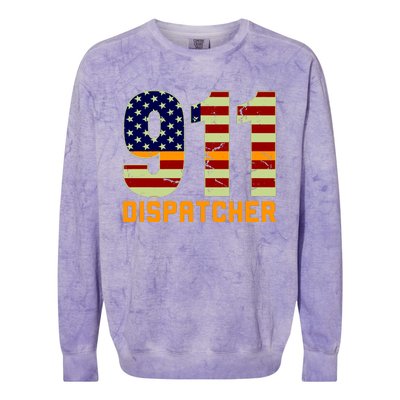 911 Dispatcher Colorblast Crewneck Sweatshirt