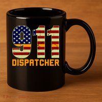 911 Dispatcher 11oz C Handle Ceramic Mug