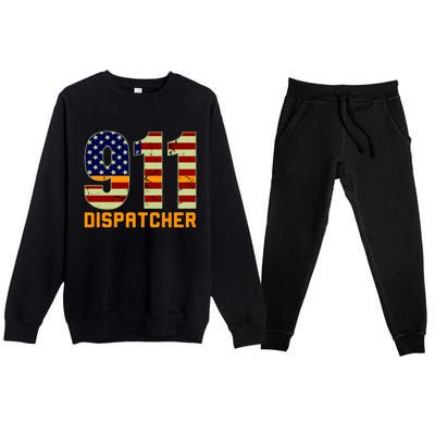 911 Dispatcher Premium Crewneck Sweatsuit Set