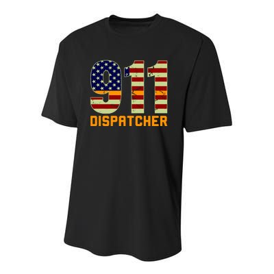 911 Dispatcher Youth Performance Sprint T-Shirt