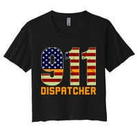 911 Dispatcher Women's Crop Top Tee