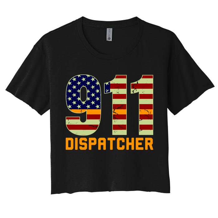 911 Dispatcher Women's Crop Top Tee