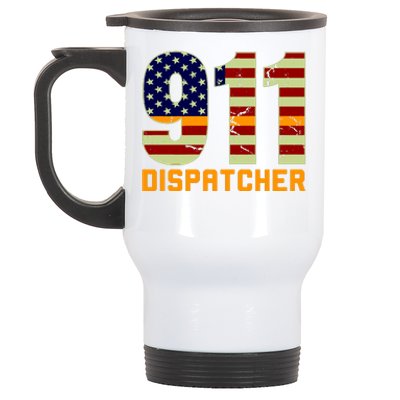 911 Dispatcher Stainless Steel Travel Mug