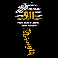 911 Dispatcher American Flag Sunflower Dispatch Operators Flat Bill Trucker Hat