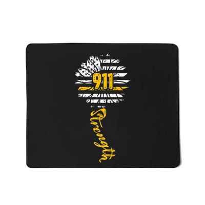 911 Dispatcher American Flag Sunflower Dispatch Operators Mousepad