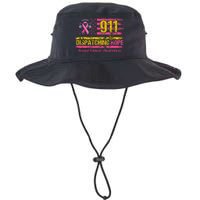 911 Dispatcher Breast Cancer Awareness American Flag Legacy Cool Fit Booney Bucket Hat