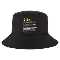 911 Dispatcher Definition Handles Emergencies Dispatch Cool Comfort Performance Bucket Hat