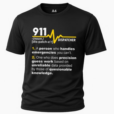 911 Dispatcher Definition Handles Emergencies Dispatch Performance Shirt