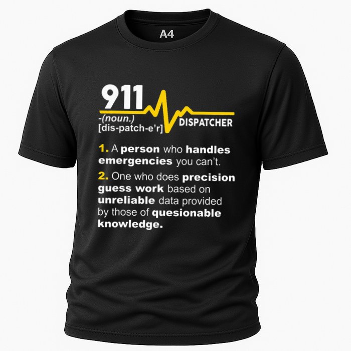 911 Dispatcher Definition Handles Emergencies Dispatch Performance Shirt