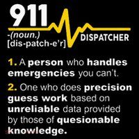911 Dispatcher Definition Handles Emergencies Dispatch Long Sleeve Shirt