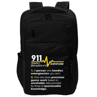 911 Dispatcher Definition Handles Emergencies Dispatch Impact Tech Backpack