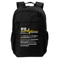 911 Dispatcher Definition Handles Emergencies Dispatch Backpack
