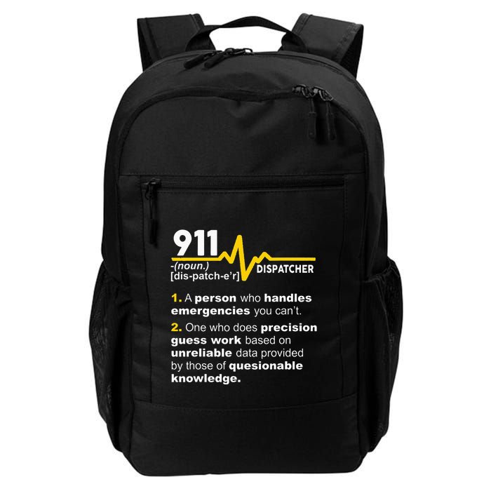 911 Dispatcher Definition Handles Emergencies Dispatch Backpack