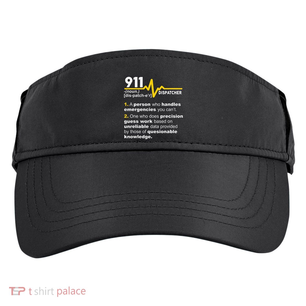 911 Dispatcher Definition Handles Emergencies Dispatch Adult Drive Performance Visor