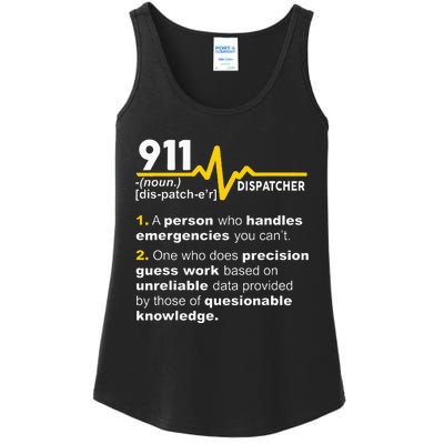 911 Dispatcher Definition Handles Emergencies Dispatch Ladies Essential Tank