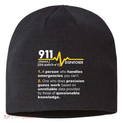 911 Dispatcher Definition Handles Emergencies Dispatch Sustainable Beanie