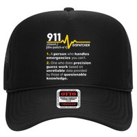 911 Dispatcher Definition Handles Emergencies Dispatch Trucker Hat