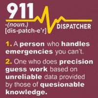 911 Dispatcher Definition Handles Emergencies Dispatch 16oz Travel Tumbler