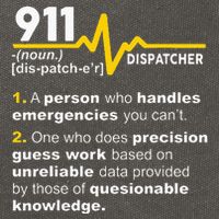 911 Dispatcher Definition Handles Emergencies Dispatch Cotton Canvas Backpack