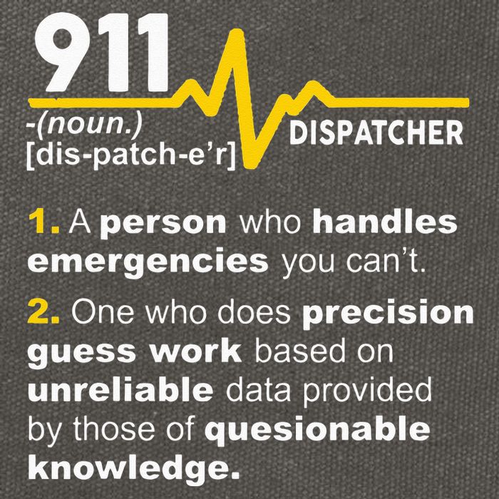 911 Dispatcher Definition Handles Emergencies Dispatch Cotton Canvas Backpack