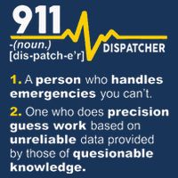 911 Dispatcher Definition Handles Emergencies Dispatch Infant Baby Jersey Bodysuit