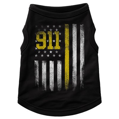 911 Dispatcher Dispatch US Flag Police Emergency Responder Doggie Tank