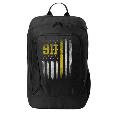 911 Dispatcher Dispatch US Flag Police Emergency Responder City Backpack