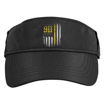 911 Dispatcher Dispatch US Flag Police Emergency Responder Adult Drive Performance Visor