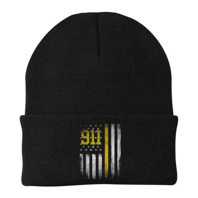 911 Dispatcher Dispatch US Flag Police Emergency Responder Beanie