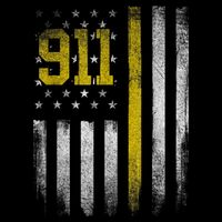911 Dispatcher Dispatch US Flag Police Emergency Responder Flat Bill Trucker Hat
