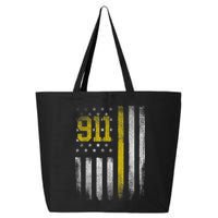 911 Dispatcher Dispatch US Flag Police Emergency Responder 25L Jumbo Tote
