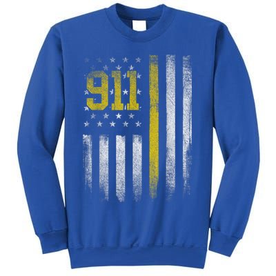 911 Dispatcher Dispatch US Flag Police Emergency Responder Sweatshirt