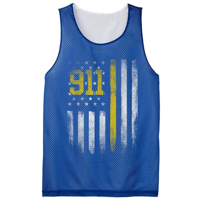 911 Dispatcher Dispatch US Flag Police Emergency Responder Mesh Reversible Basketball Jersey Tank