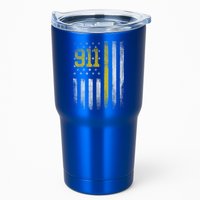 911 Dispatcher Dispatch US Flag Police Emergency Responder Tumbler