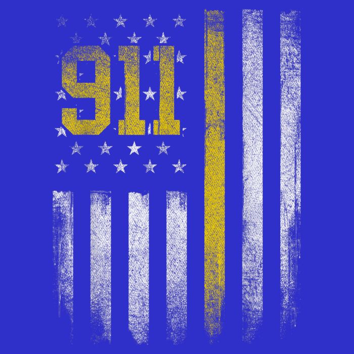 911 Dispatcher Dispatch US Flag Police Emergency Responder Toddler T-Shirt