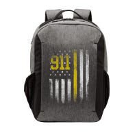 911 Dispatcher Dispatch US Flag Police Emergency Responder Vector Backpack