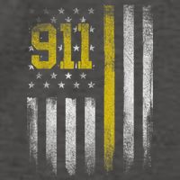 911 Dispatcher Dispatch US Flag Police Emergency Responder Vector Backpack