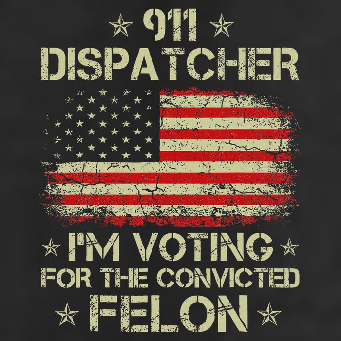 911 Dispatcher IM Voting For The Convicted Felon Funny Adult Drive Performance Visor