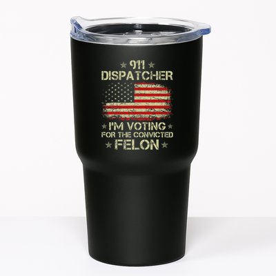 911 Dispatcher IM Voting For The Convicted Felon Funny Tumbler