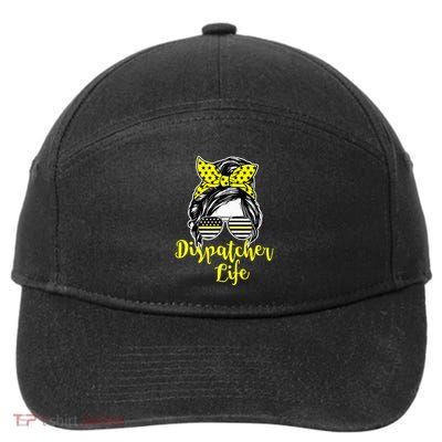 911 Dispatcher Life Female Operator Emergency Responder 7-Panel Snapback Hat