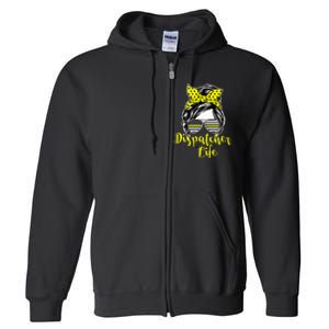 911 Dispatcher Life Female Operator Emergency Responder Full Zip Hoodie