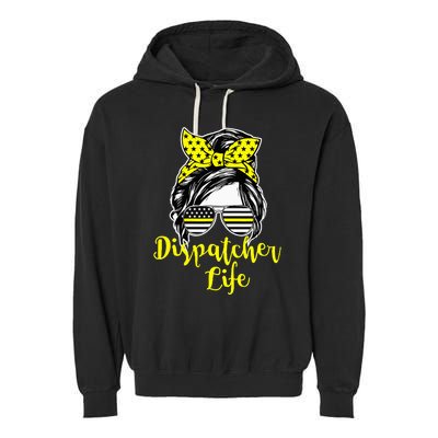 911 Dispatcher Life Female Garment-Dyed Fleece Hoodie