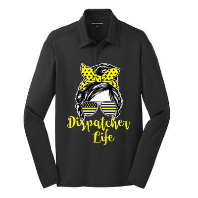 911 Dispatcher Life Female Silk Touch Performance Long Sleeve Polo