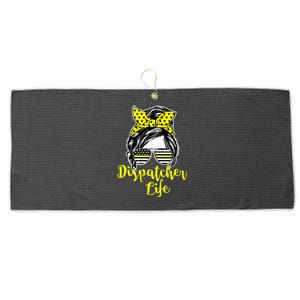 911 Dispatcher Life Female Large Microfiber Waffle Golf Towel